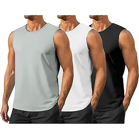 PINSPARK Men's UPF 50+ Tank Tops for $15