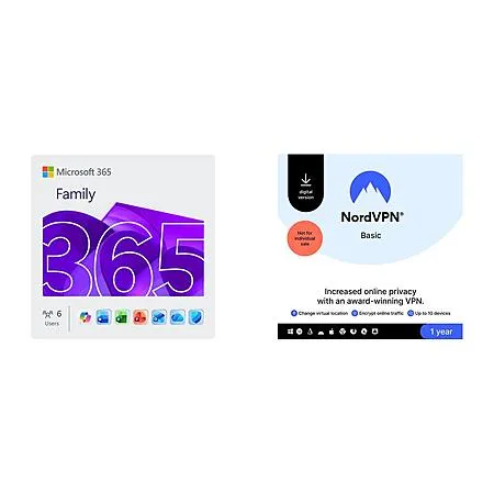 Microsoft 365 Family & NordVPN for $85