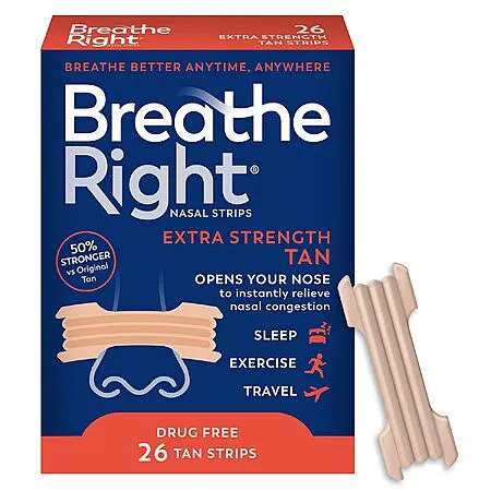 26-Count Breathe Right Extra Strength Nasal Strips for $6.73