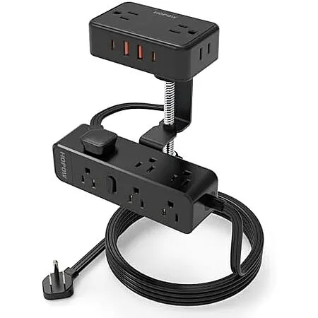 $30.77 for HOPOW Desk Clamp Dual Power Strip