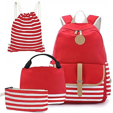 69% Off Joyfulife Canvas Stripe Backpack Sets