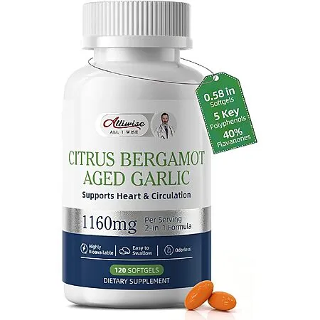 Aged Garlic & Citrus Bergamot Softgels for $6.74