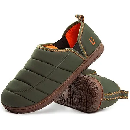 LongBay Men's Quilted Nylon Slippers for $11.99