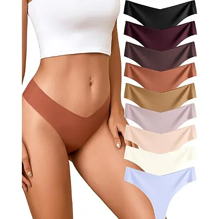 Take Talk Womens 9 Pack Seamless Thongs for $7.79