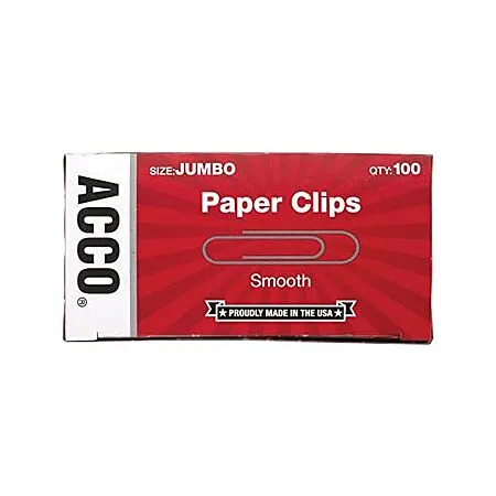 $1.49 for ACCO Jumbo Paper Clips!