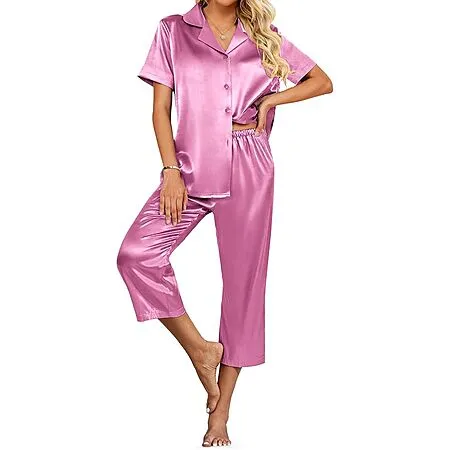 2-Piece Satin Pajama Set for $9.99