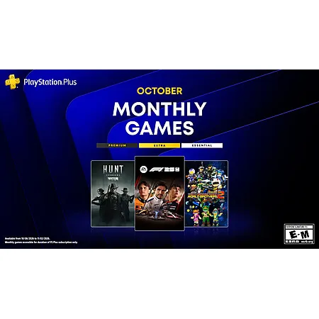 Free PS Plus Games for October!