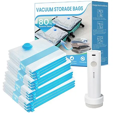 Get 12 ANBIUX Vacuum Storage Bags for $14.29!