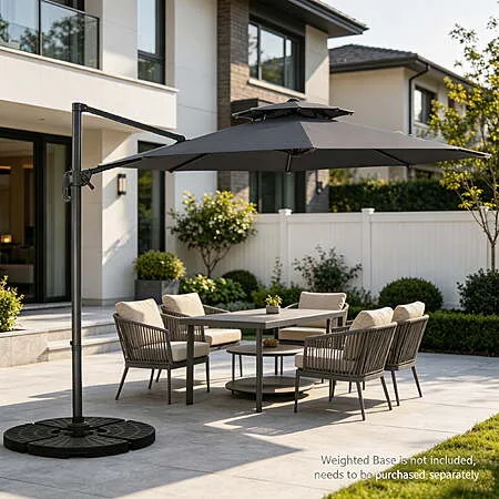 Affordable 10ft Offset Cantilever Patio Umbrella for $89.99