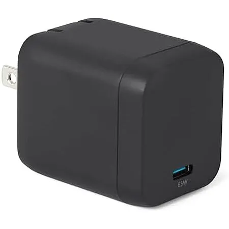 $12.50 for 1-Port Amazon Basics 65W USB-C GaN Wall Charger
