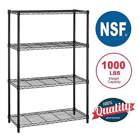 $34.99 for BestOffice 4-Shelf Wire Storage Rack