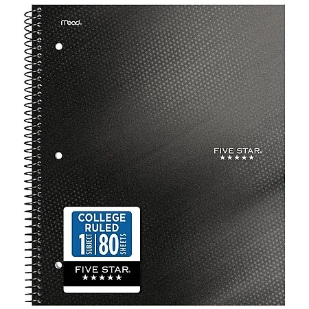 Five Star Notebook for $1.94