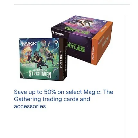 Up to 50% Off Magic: The Gathering Cards and Accessories