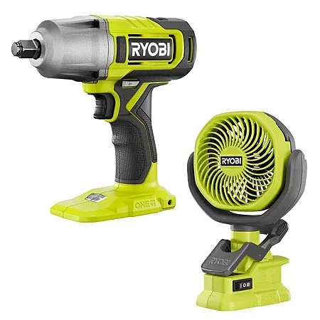 Ryobi Impact Wrench and Clamp Fan for $69