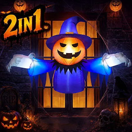 Halloween Inflatable Pumpkin Ghost for $19.89