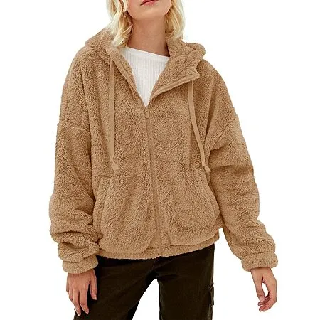 Full Zip Sherpa Hoodie from $13.38!