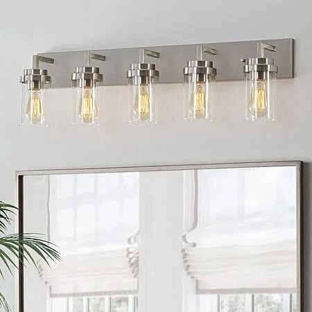 36" 5-Light Black Vanity Light for $75.97