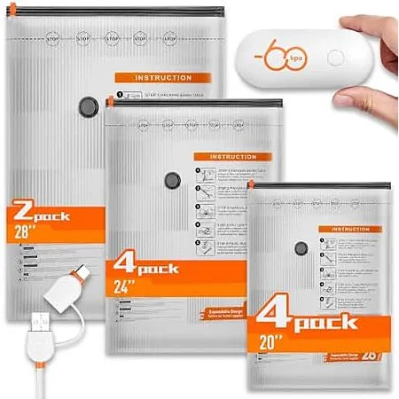 50% Off Travel Vacuum Storage Bags at Amazon