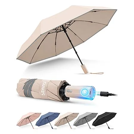 Rechargeable Electric Travel Umbrella for $12.49