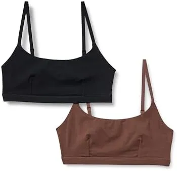 $6.28 for 2-Pack Amazon Essentials Women's Cotton Jersey Bralette