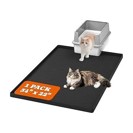 34" x 22" Pawtners XL Silicone Cat Litter Mat for $14.99