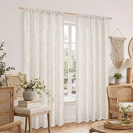 50% Off BGment Chenile Floral Curtains!