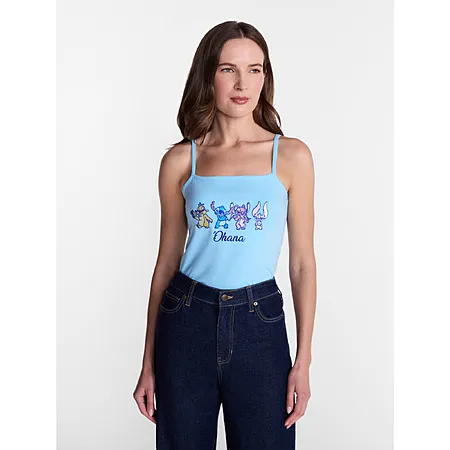 Disney Stitch Embroidered Tank Top from $3.40!