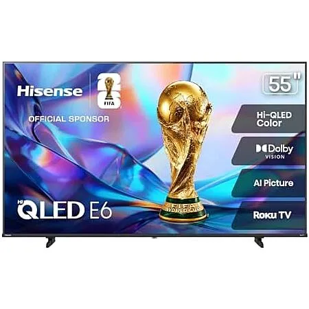 $328.99 for Hisense 55" 4K Smart TV
