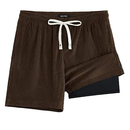 Men's Corduroy 2-in-1 Shorts for $14.99!