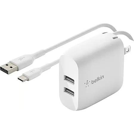 Belkin 24W Dual Port USB Charger for $5.99