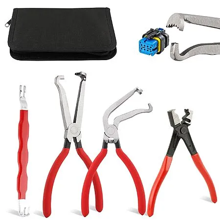 4-Piece Quivorant Automotive Disconnect Pliers Set for $7.82
