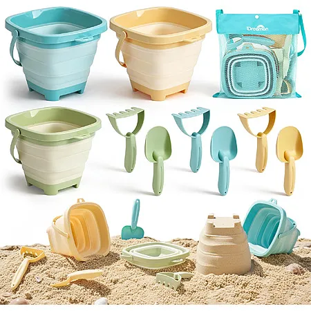 Dreamon 3-Pack Collapsible Sand Buckets for $11.99