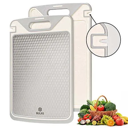 NULAS Cutting Board with Knife Sharpener for $12.99