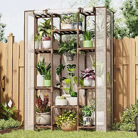 Bamworld 10-Tier Indoor/Outdoor Plant Stand for $18.89