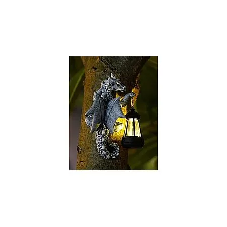 Solar Dragon Tree Hugger Garden Statue for $18.99