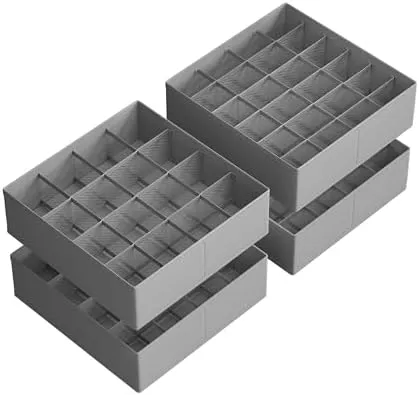 $12.33 for 4-Pack Songmics Closet Drawer Organizers