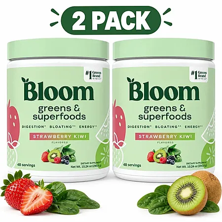 96 Servings of Bloom Greens & Superfoods for $36.99!