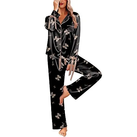 2-Piece Satin Pajama Set for $11.99