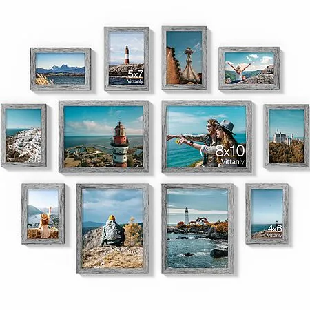 12-Piece Vittanly Picture Frames for $14.99!
