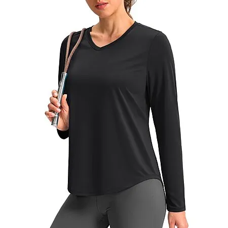Long Sleeve Workout Tops for $7.49