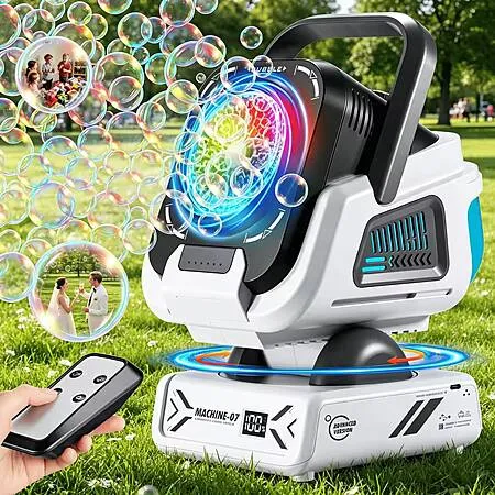 BELEMAR RGB Bubble Machine for $20.9