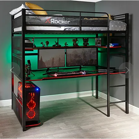 Menards offers the X Rocker Battle Bunk with Desk for $99.99 after rebate
