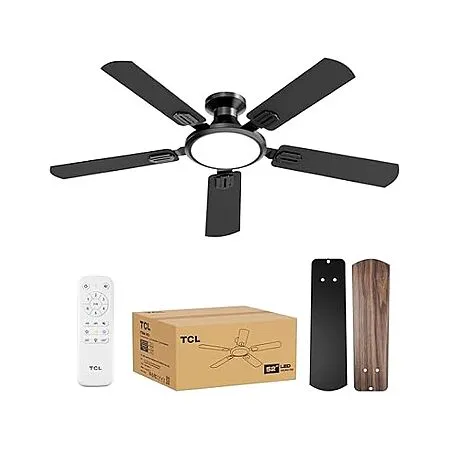 52" TCL Low Profile Ceiling Fan for $59.99!