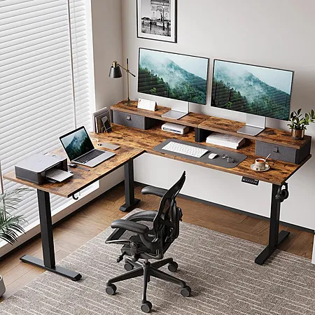 63" L-Shaped Desk for $178.76!
