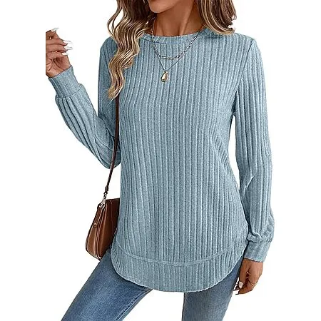 Women’s Long Sleeve Tunic Top for $4.79