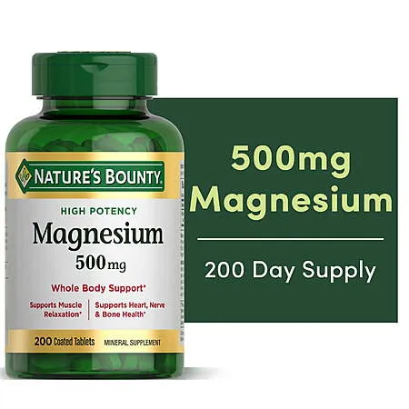 Nature’s Bounty Magnesium Supplement for $7.47