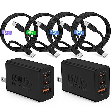 50% Off COONCXEN 65W USB-C Charger Set!