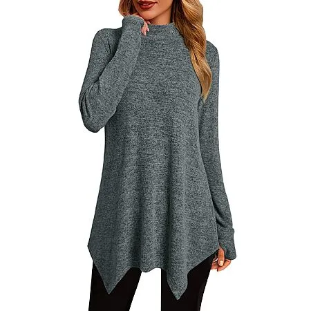 Women’s Long-Sleeve Tunic Tops for $7.79