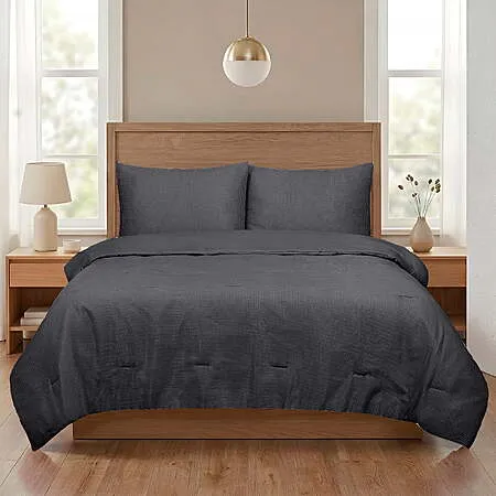 Mainstays 3-Piece Waffle Comforter Set for $20
