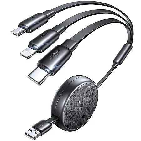 Retractable 3-in-1 Charging Cable for $5.99!